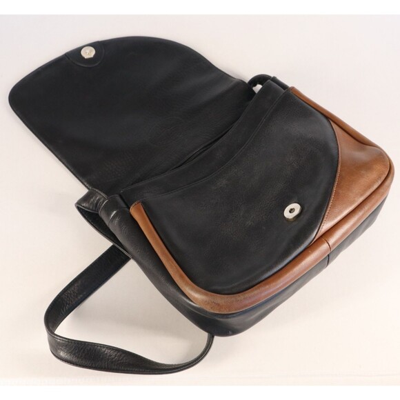 Frank Clegg Handcrafted Smooth Leather Flap Crossbody Shoulder Handbag Purse - Picture 15 of 16